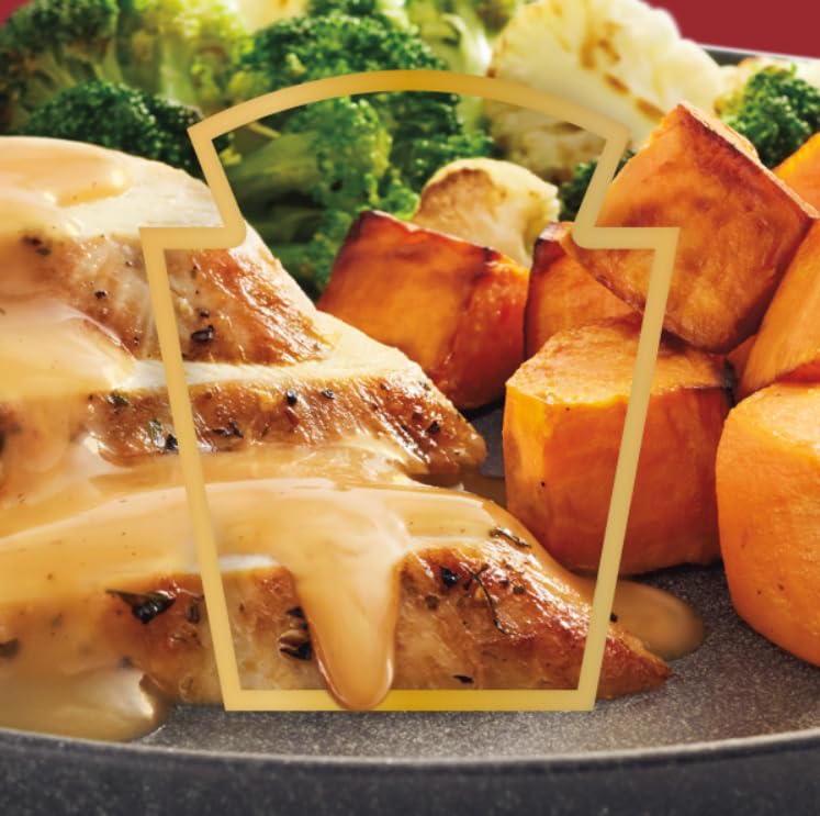 Heinz HomeStyle Classic Chicken Gravy, Savory Poultry Base, Ready to Serve Gravy for Quick Mashed Potatoes and Easy Roast Meals, 12 Ounce (Pack of 6)