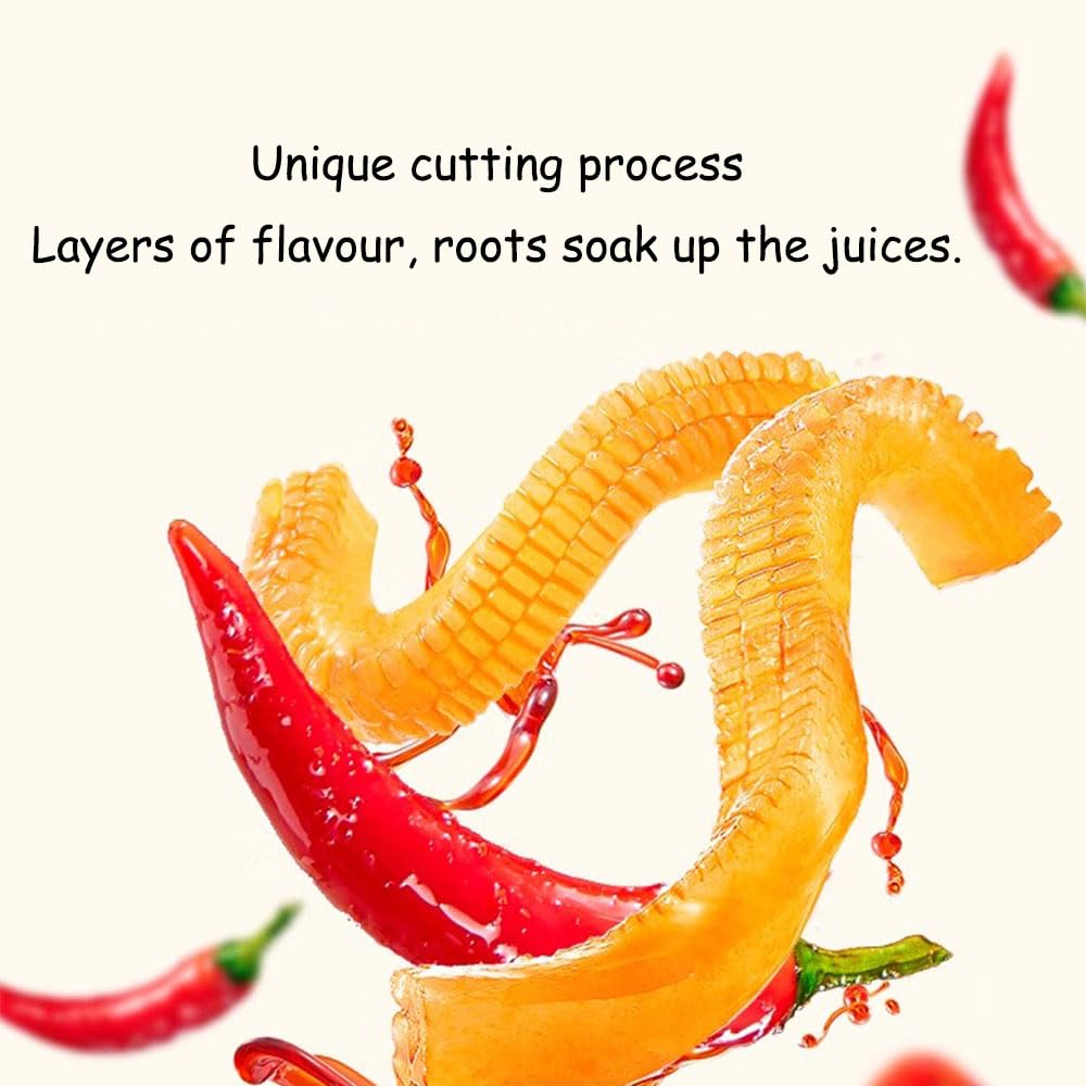Phuumy 13.9oz 5 Packaging Latiao Spicy Strips,Uniform Pores, Fully Absorbing Seasonings,Different Tastes Chinese Snacks