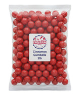 Cinnamon Gumballs - 2 lbs of Bright Red Cinnamon Hot Chew Spicy Gumballs