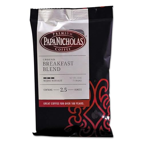 PapaNicholas Coffee Premium Coffee, Breakfast Blend, 18/Carton