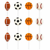 Sports Ball Candy Basketball, Football, Soccer, and Baseball, Individually Wrapped Sport Variety Pack (Sports Super Pack, 24-Pack)
