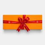 Nuts Factory Luxury Chocolate Covered Nuts & Treats Collection Box, Orange Edition Compact Size, 8 Gourmet Selections, Premium Chocolate Gift