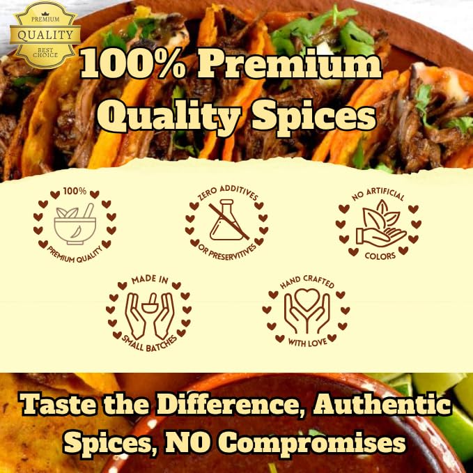 Authentic Birria Bombs - LARGE 2 pack by Bomb Birria - The Best Authentic Mexican Spice Mix for Birria Plates, Tacos, Quesabirrias, Tortas, Nachos