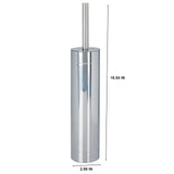 Bath Bliss Toilet Brush with Weighted Base | Slender Design | 360 Degree Brush | Bathroom Cleaning | Stainless Steel