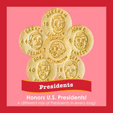EDUCATIONAL SNACKS - U.S. Presidents Edition | Nut-Free, All-Natural Educational Snacks for Kids | Discover U.S. Presidents & the White House