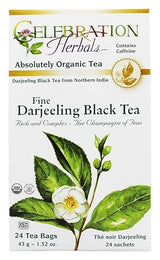 Celebration Herbals Organic Fine Darjeeling Black Tea - 24 Herbal Tea Bags