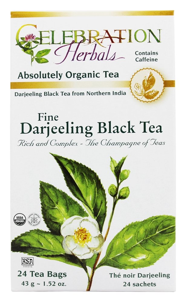 Celebration Herbals Organic Fine Darjeeling Black Tea - 24 Herbal Tea Bags