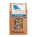 teapigs Herbal Tea Bags Made With Whole Leaves Pack of Tea bags, Ginger Lemon, 50 Count