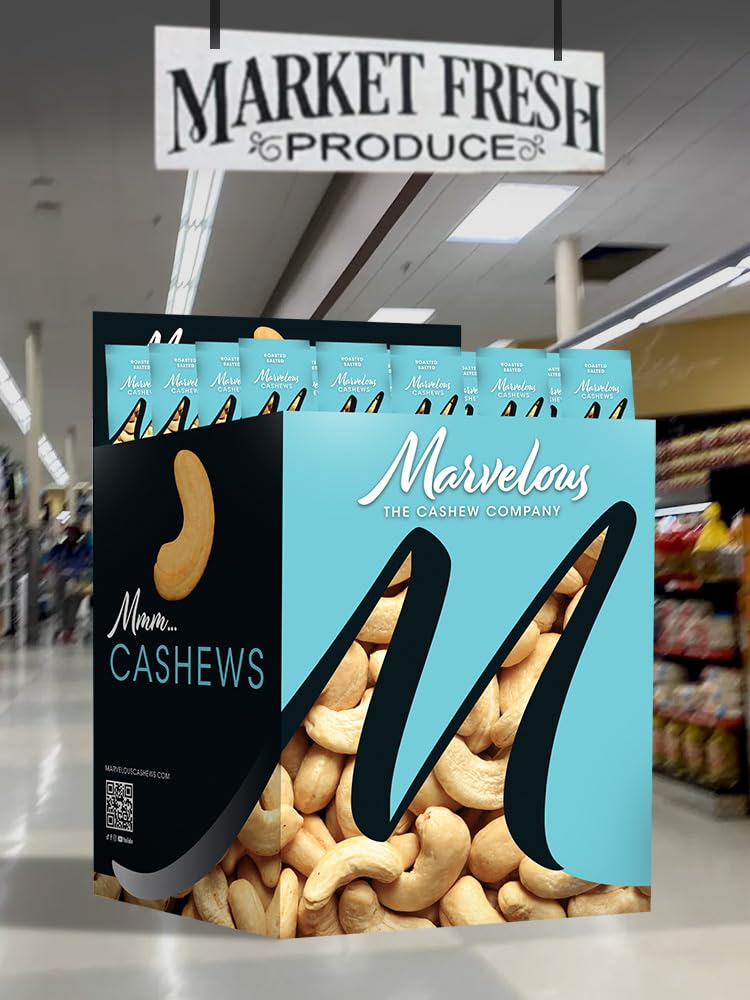 Roasted Salted Cashews 1LB Bag - Marvelous Cashews