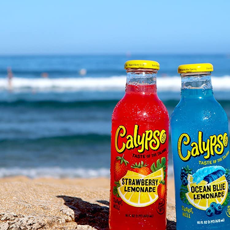 Calypso Lemonades Made with Real Fruit and Natural Flavors | 8 Flavor Variety,16 Fl Oz (Pack of 8)