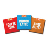 TCHO 3-Bar Chocolate Variety Pack | Toffee Time, Choco Latte & Aww Nuts | Single Origin, Plant Based, Organic & Fair Trade | Non GMO, Non-Dairy