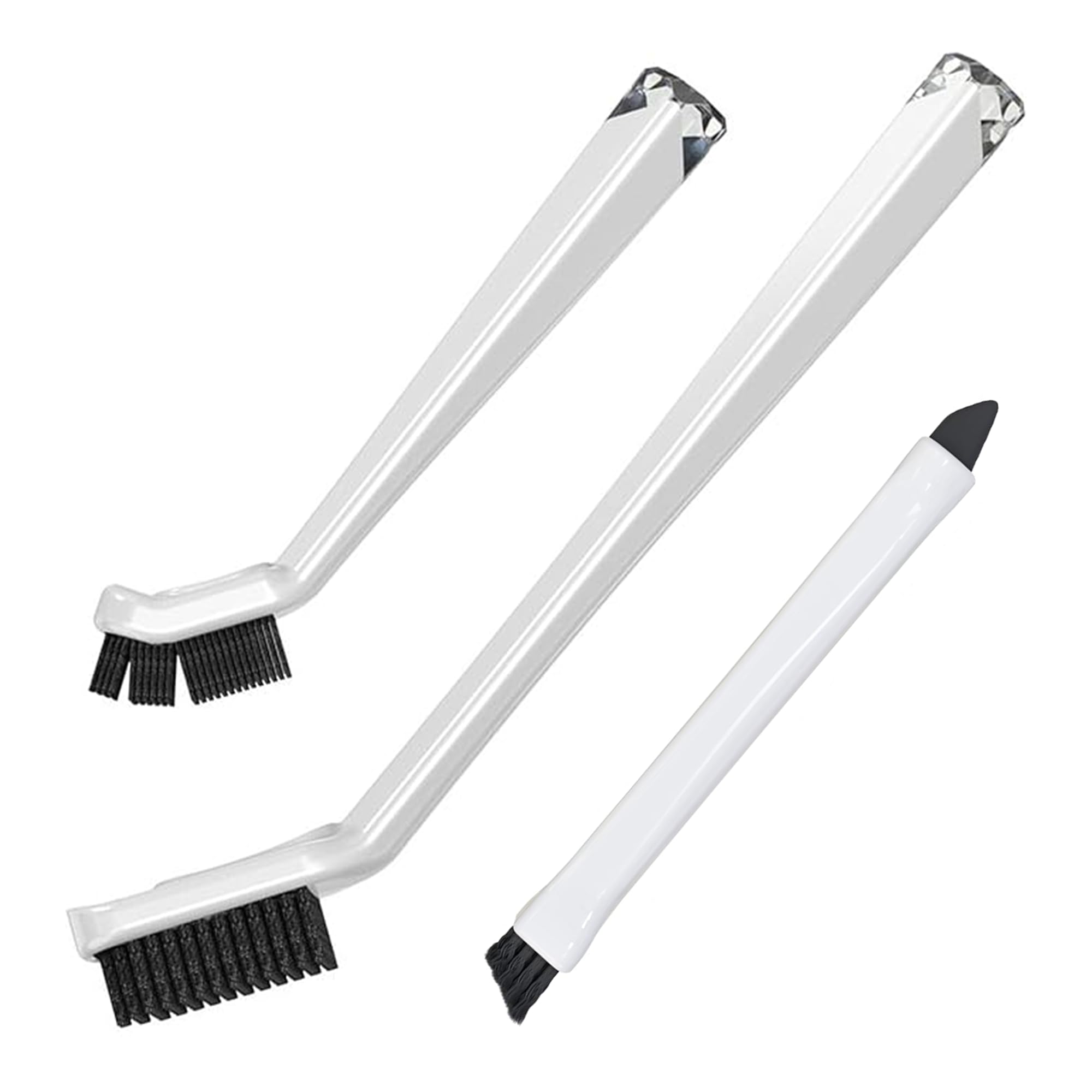 Grout Cleaning Brushes Set (3 Pcs) Deep Cleaner Multi-Purpose Stiff Bristle Brush, Cleaning Toothbrush for Cleaning Corners, Spaces, Tile, Shower