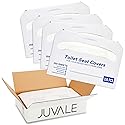 Juvale Toilet Seat Covers - 14 x 16 in, White, 1000 Pcs, 4 Packs of 250 - Disposable Flushable Paper Toilet Liners & Seat Covers for Bathroom & Travel