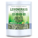 Dried Premium Lemongrass Leaves, Lemon Grass Loose Leaves Tea, Citronella for Thai Food and Herbal Tea, Cut & Sifted, Bulk Spices (4.0 oz)