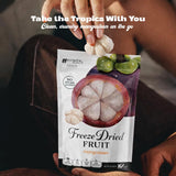 Life Plus Style Gourmet Hashtag Munch Freeze Dried Mangosteen Crunchy Snacks for Kids and Adults No Added Sugar Non GMO Sweet Fruit Snacks Gluten Free