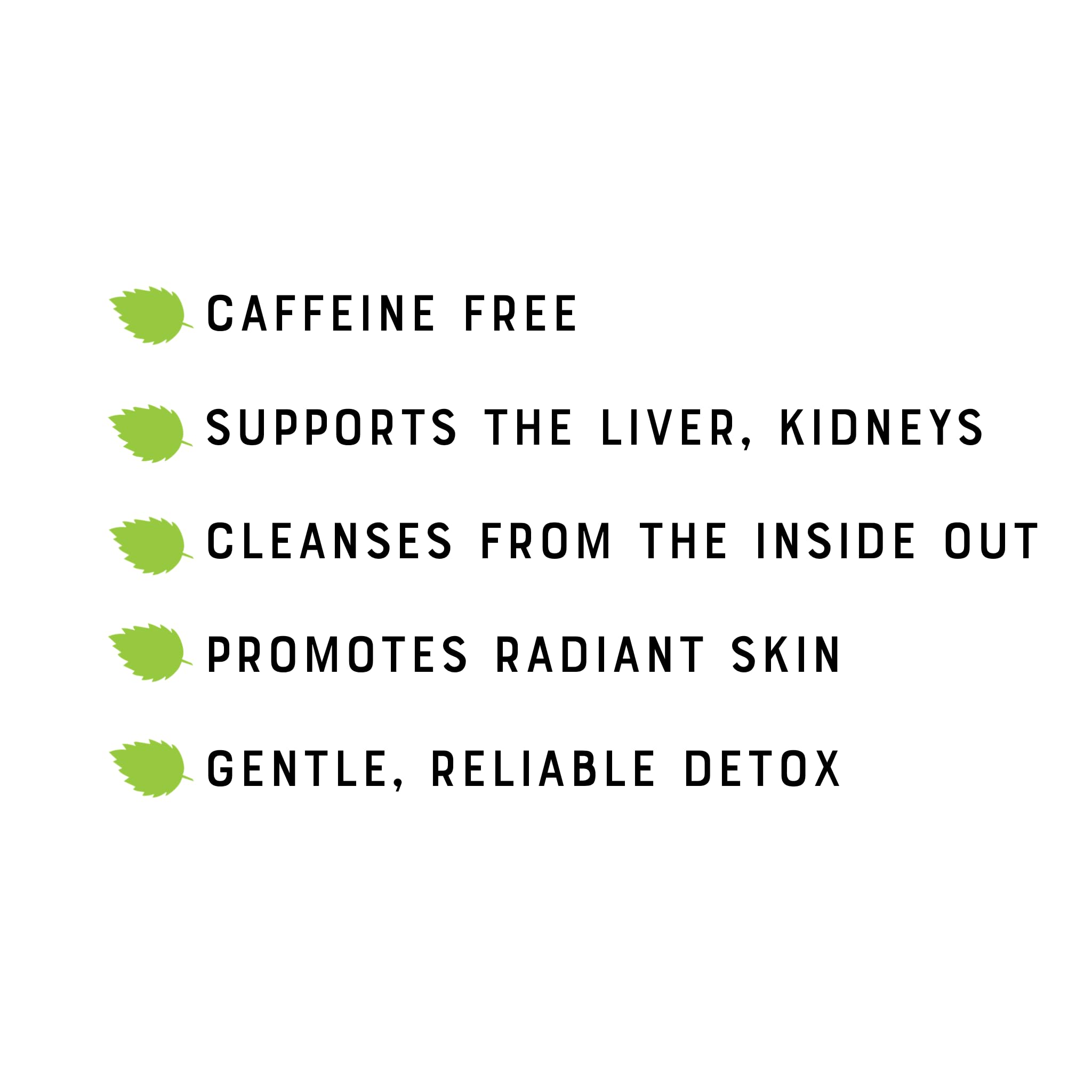 Daily Detox Cleansing Herbal Tea, Caffeine Free Organic Loose Leaf Tea for detoxing