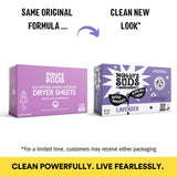 Molly's Suds Fabric Softener Dryer Sheets for Sensitive Skin | Plant-Based Static Reducer, Plastic-Free Packaging | Lavender (120 Sheets)
