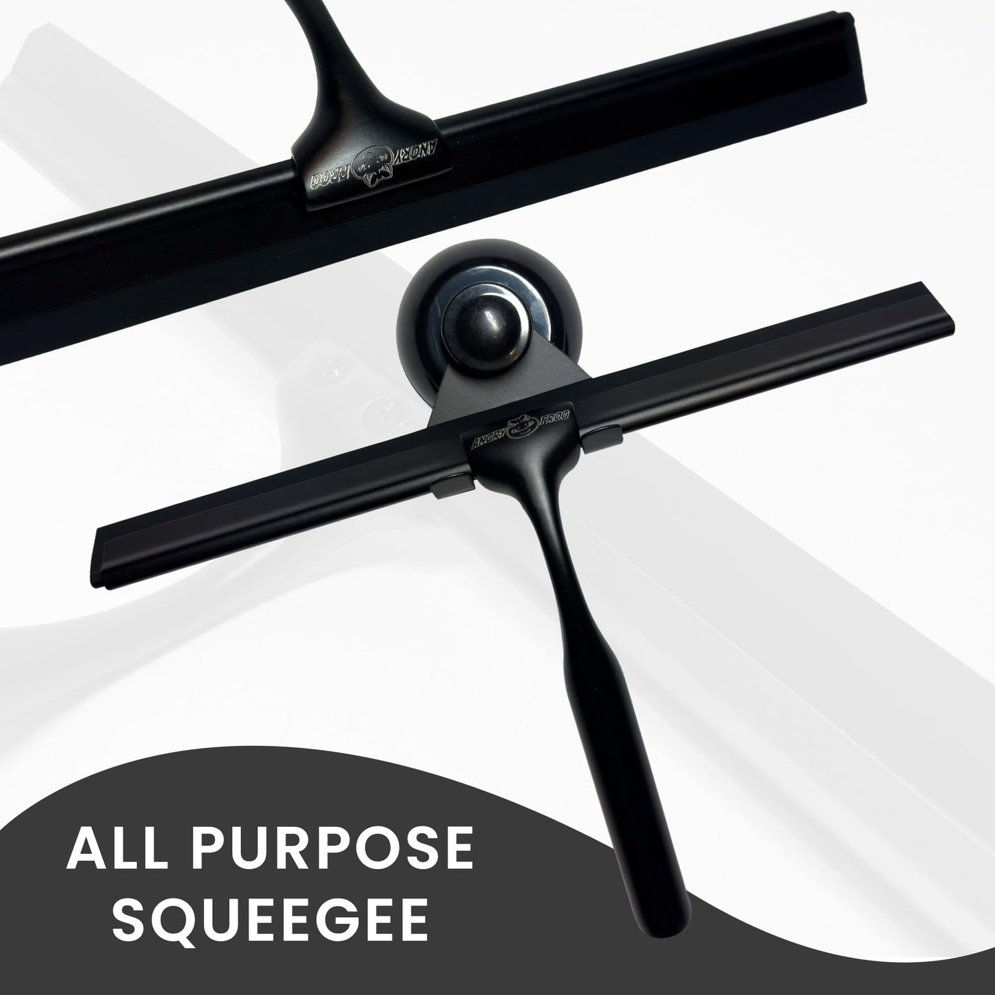 Angry Frog Shower Squeegee for Glass Doors | Silicone Squeegee for Glass Door, Car Windshield, Heavy Duty Car, Mirrors & Tiles | Best Squeegee