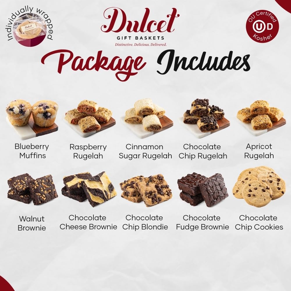 Gourmet Food Gifts, Thank You & Appreciation, Congratulations, Birthday Gift Baskets, for Her, Women, Wife, Mom, Sister & Friend by Dulcet Gift