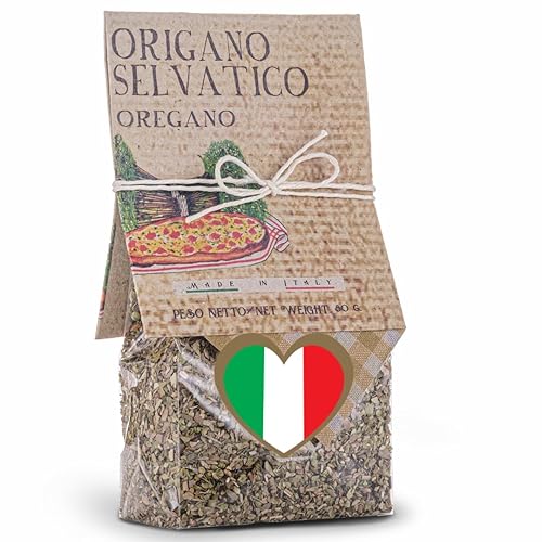 ARTIGIANI DEI SAPORI - Italian Dried Oregano leaves with Intense Aroma, Seasoning Herbs, Mediterranean Oregano, 2.8 oz