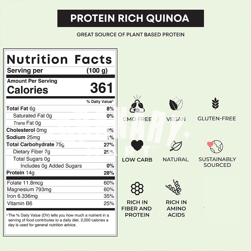 Natural Red Quinoa by Granary Mart - Protein-Rich Grain - Ideal for Vegans & Vegetarians - Rich source of Fiber and Iron - GMO & Gluten Free - Affordable Bulk Rate - 25 lbs. Bulk Bag