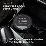 Azuna Car Air Freshener & Auto Odor Eliminator Pods Trio | New Car Scent | Plant Powered by 100% Australian Tea Tree Oil | Long Lasting and No harsh
