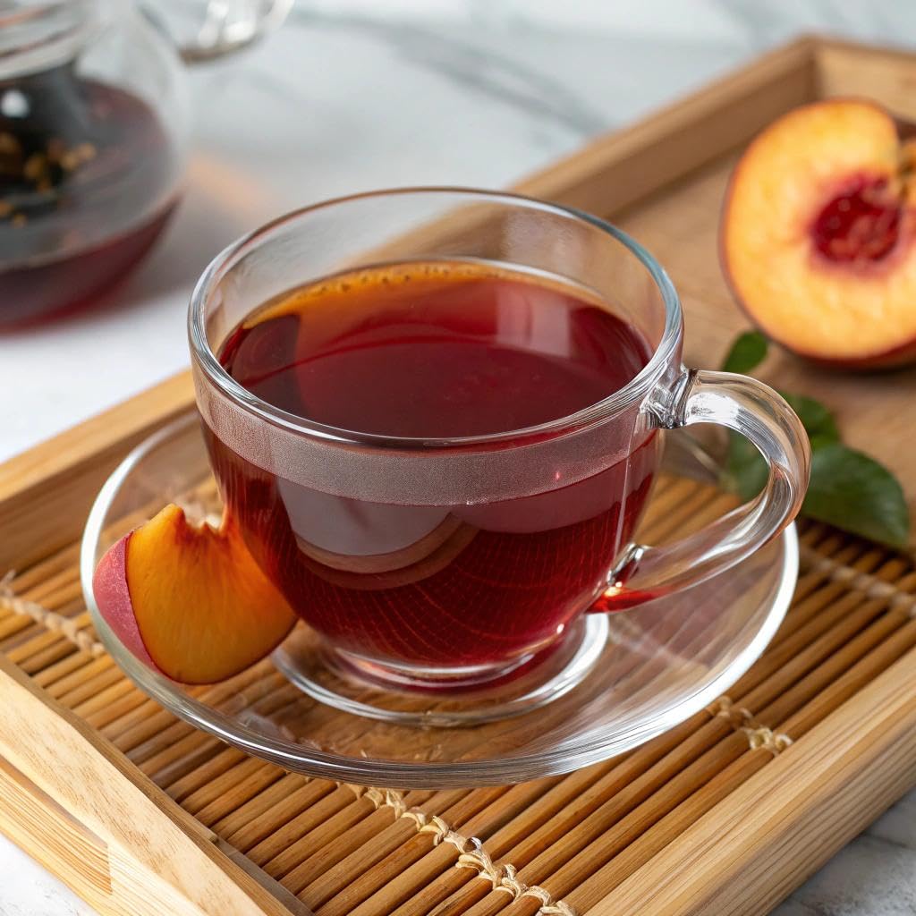 Tiesta Tea - Ginger Sweet Peach, Loose Leaf, Spicy Peach Herbal Tea, Tranquility Non-Caffeinated Blend, Bulk Hibiscus Leaves with Cane Sugar, Brews Up