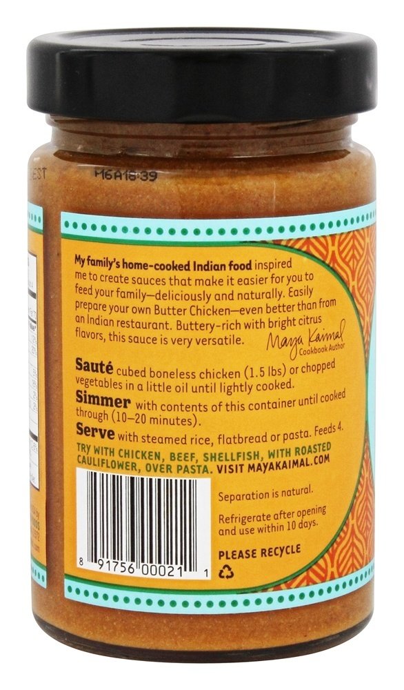 Maya Kaimal Butter Masala Simmer Sauce - Case of 6 - 12.5 oz.