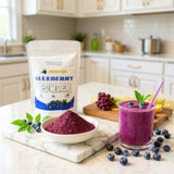 Blueberry Powder 8 oz, Freeze-Dried, Vivolius, No Added Sugar, GMO Free.
