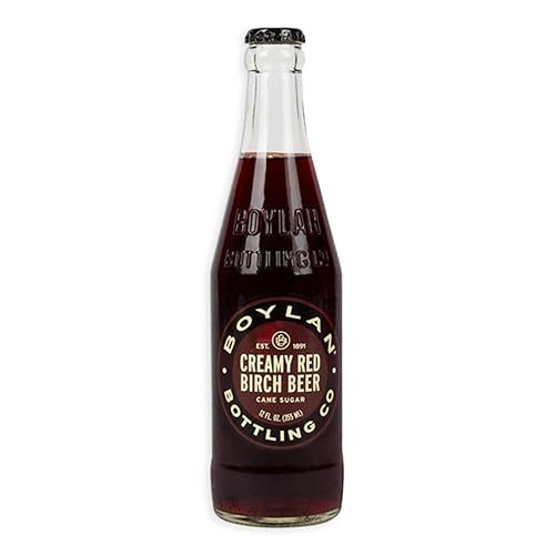 Boylan Soda, Creamy Red Birch Beer, 12 Fl Oz, 24 Count