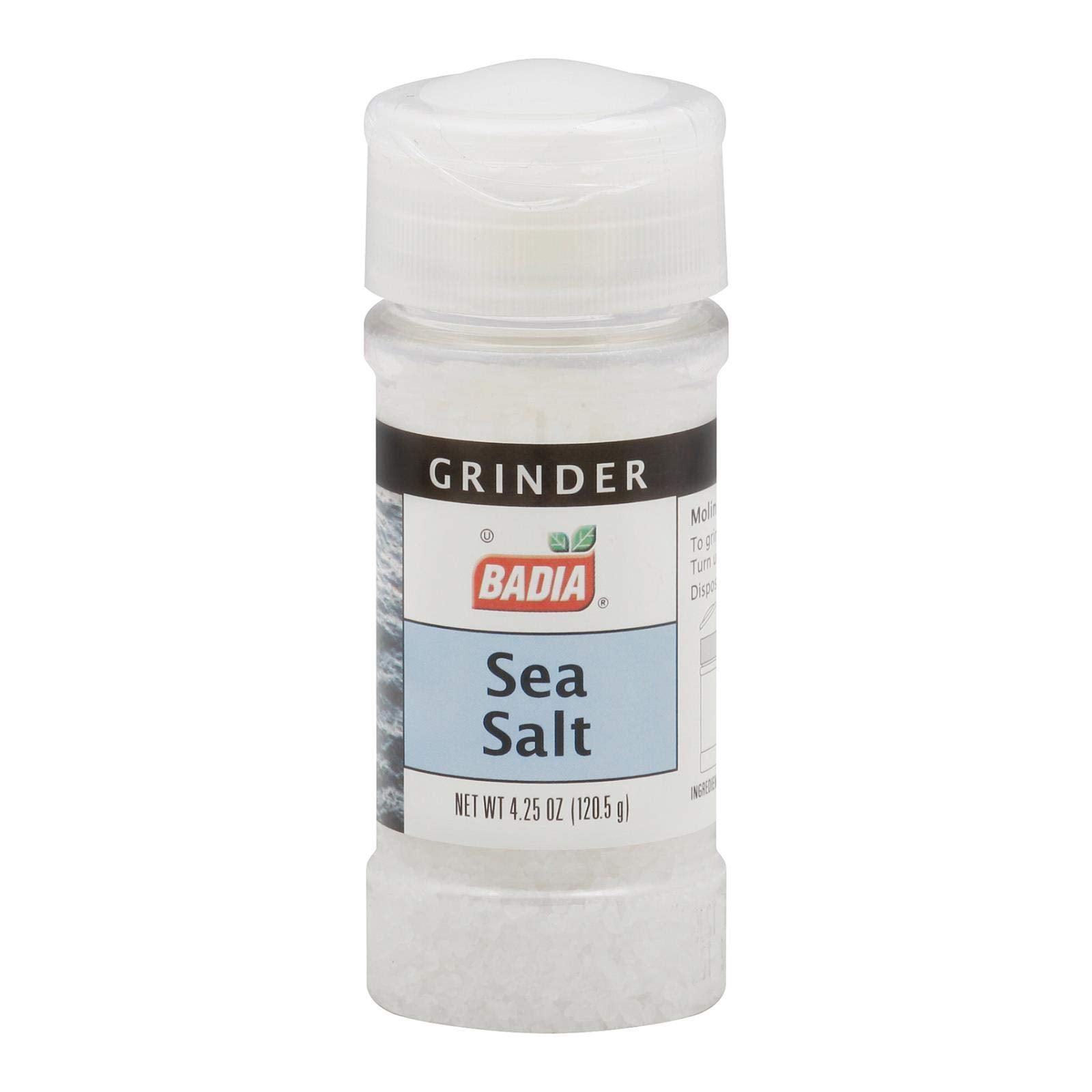 Badia Spices - Spice Seasalt Grinder - Case of 8-4.5 OZ