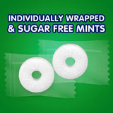 LIFE SAVERS Wint-O-Green Sugar Free Green Bag Individually Wrapped Breath Mints Hard Candy, 2.75 oz Bag