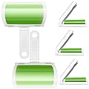 Reusable Washable Lint Roller 5 Pack, Sticky Travel Lint Roller, Portable Compact Pet Hair Remover Cleaner with Cover for Clothes, Pet Hairs