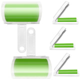 Reusable Washable Lint Roller 5 Pack, Sticky Travel Lint Roller, Portable Compact Pet Hair Remover Cleaner with Cover for Clothes, Pet Hairs