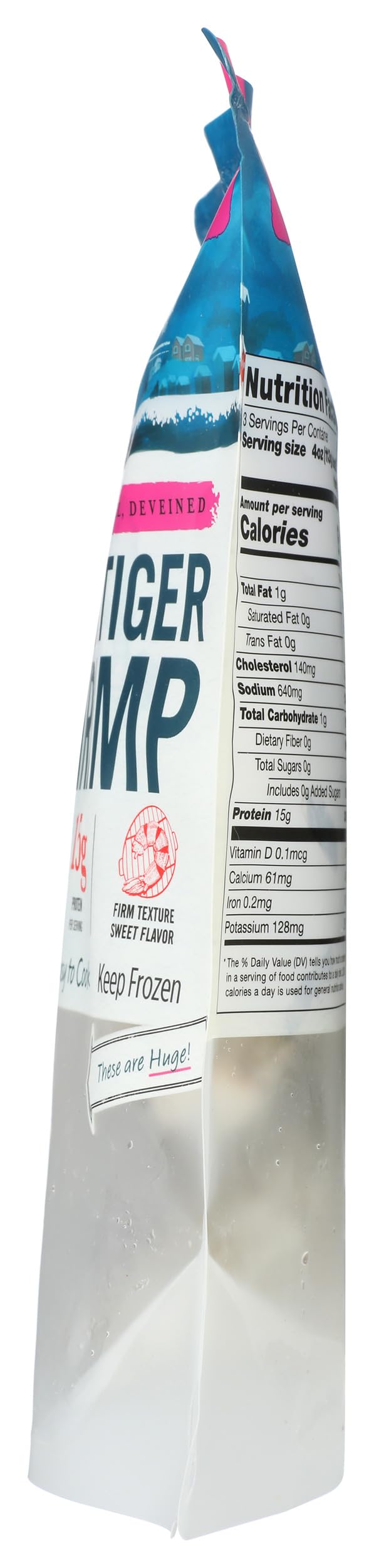 Changing Seas, Shrimp Black Tiger Ez 16/20 Frozen, 12 Ounce