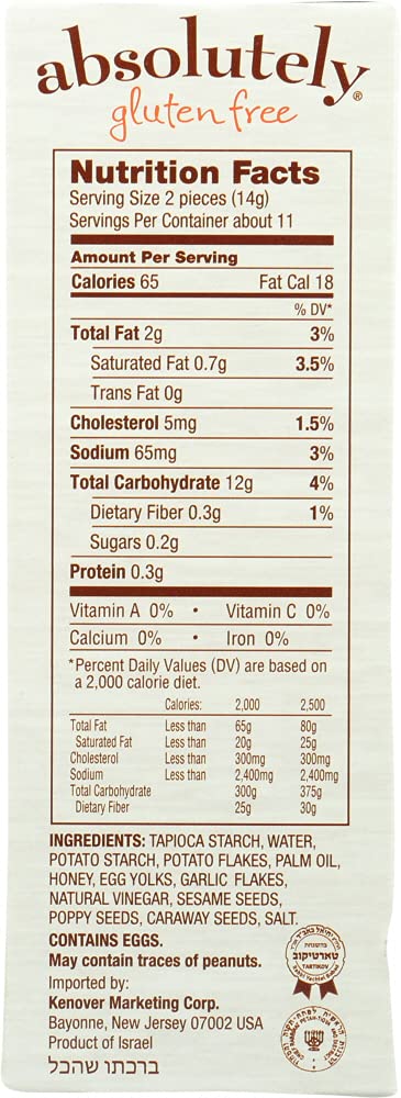 Absolutely Gluten Free Flatbread Everything -- 5.29 oz Pack of 2