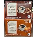 Barissimo Maple Pecan Pie & Pumpkin Spice Ground Cup Light Roast Coffee 4.02oz 114g (Two Boxes)