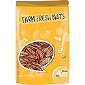 Whole, Shelled & Raw Georgia Pecans by Farm Fresh Nuts | 1 LB Bag of Southern Tastiness | Unsalted & Handpicked for Freshness | Perfect For Pecan Pie