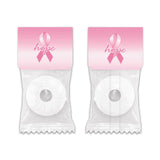 Breast Cancer Awareness Lifesaver Mints, Pink Ribbon Awareness Items, Charity Pink, Breast Cancer Survivor, Breast Cancer Gift (Set 0f 100)