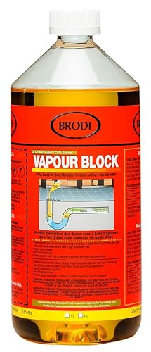 VapourBlock Drain Sealer Liquid & Trap Primer for Unused & Dry Drains, Citrus-Based, Blocks Sewer Gas Odors & Stops P-Trap Evaporation in Cabins