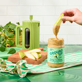 Ground Up Almond & Cashew Nut Butter - Honey Cardamom With Chia Seed - Peanut-Free, Dairy-Free, Gluten-Free, Vegan - 1 Jar 12oz