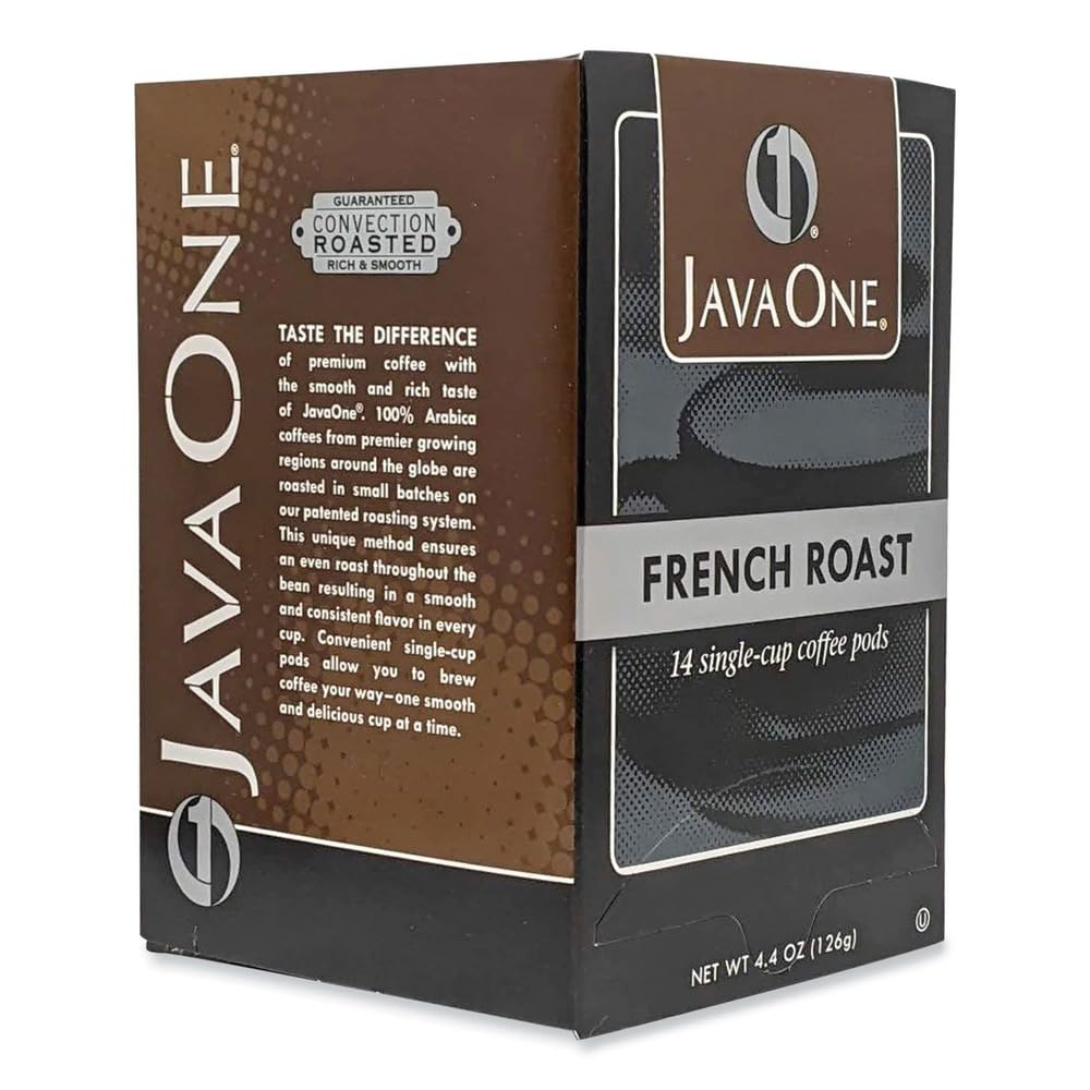 Java One 30800 Coffee Pods, French Roast, Single Cup, 14/Box