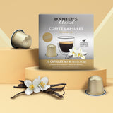 Daniels Blend Espresso Aluminum Capsules Compatible with Nespresso 120 Coffee Pods Single Server Kosher Certified Vaniglia