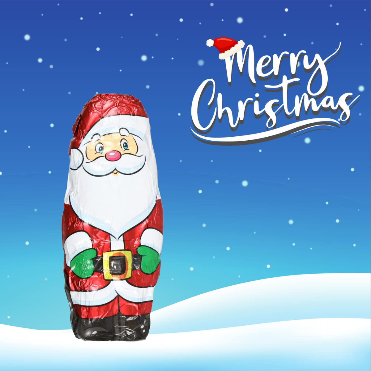 Christmas Santa Claus Milk Chocolate Candy, Pack of 3, 4 Ounces Each