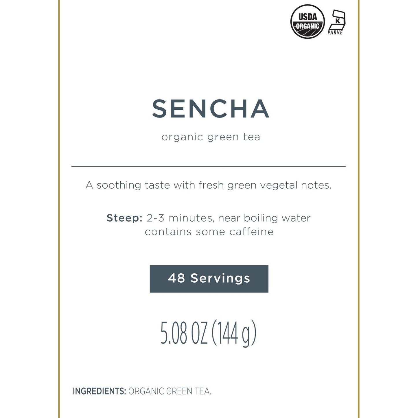 Tea Forte Sencha Green Tea Event Box, Bulk Pack of 48 Pyramid Infuser Tea Sachets for All Occasions