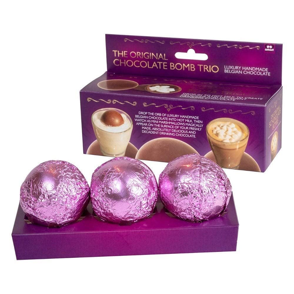 3 Pack Hot Chocolate Bomb Trio Milk Silky Mini Marshmallow Bedtime Kids Him Her Sleep Birthday Fathers Day Secret Santa Ideal Gift for All Occasions