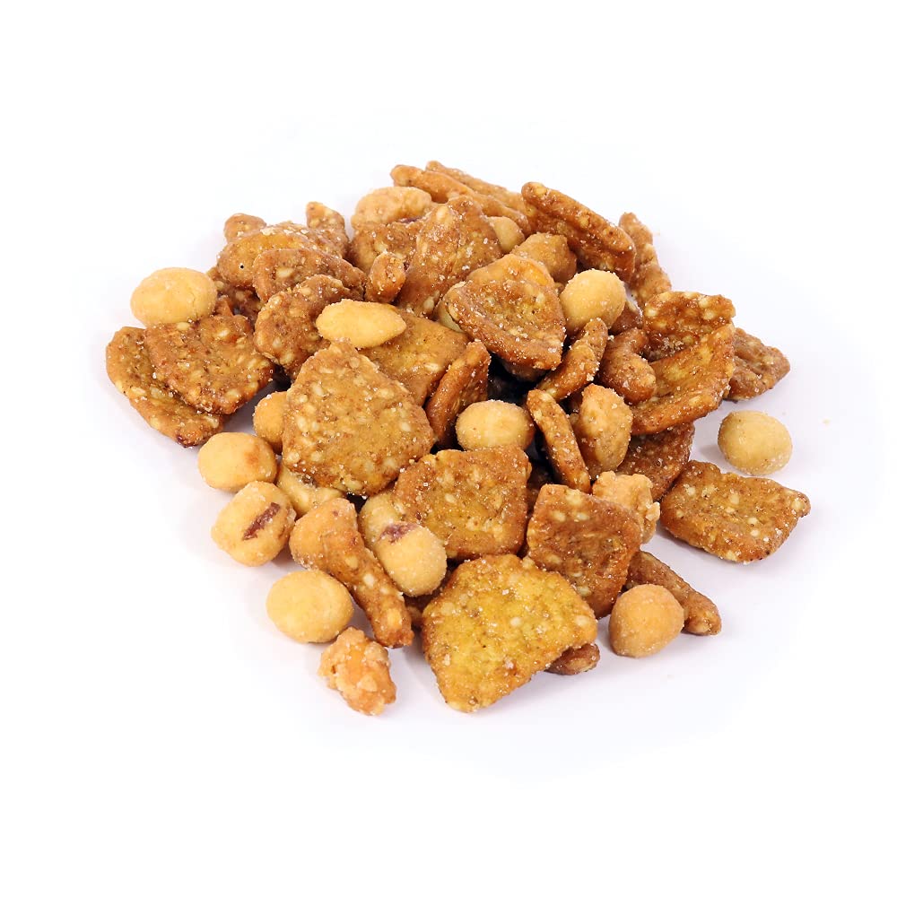Oregon Farm Fresh Snacks Honey Roasted Mixed Nuts Snack Mix - Locally Made Honey Roasted Peanuts, Toffee Peanuts & Sesame Sticks Snacks - Perfect