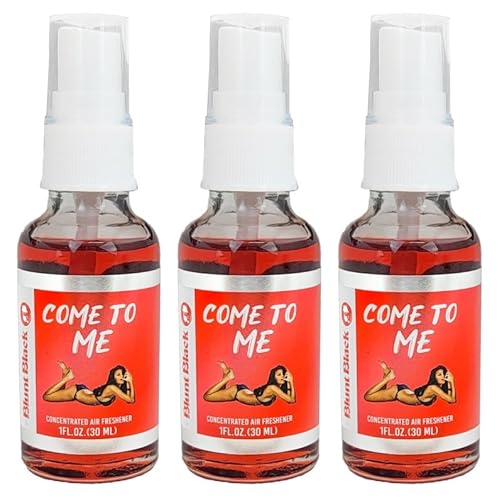 Blunt Black Concentrated Air Freshener Spray 1 oz. Glass Bottle - Come To Me Scent 3-Pack