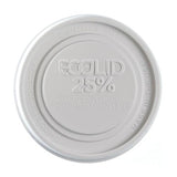 Eco-Products Recycled 12-32oz Food Bowl Recycled Lids, Case of 500, Dome Covers, Fits 12-32oz Round Paper Containers, Hot or Cold Foods, 100% Recycled