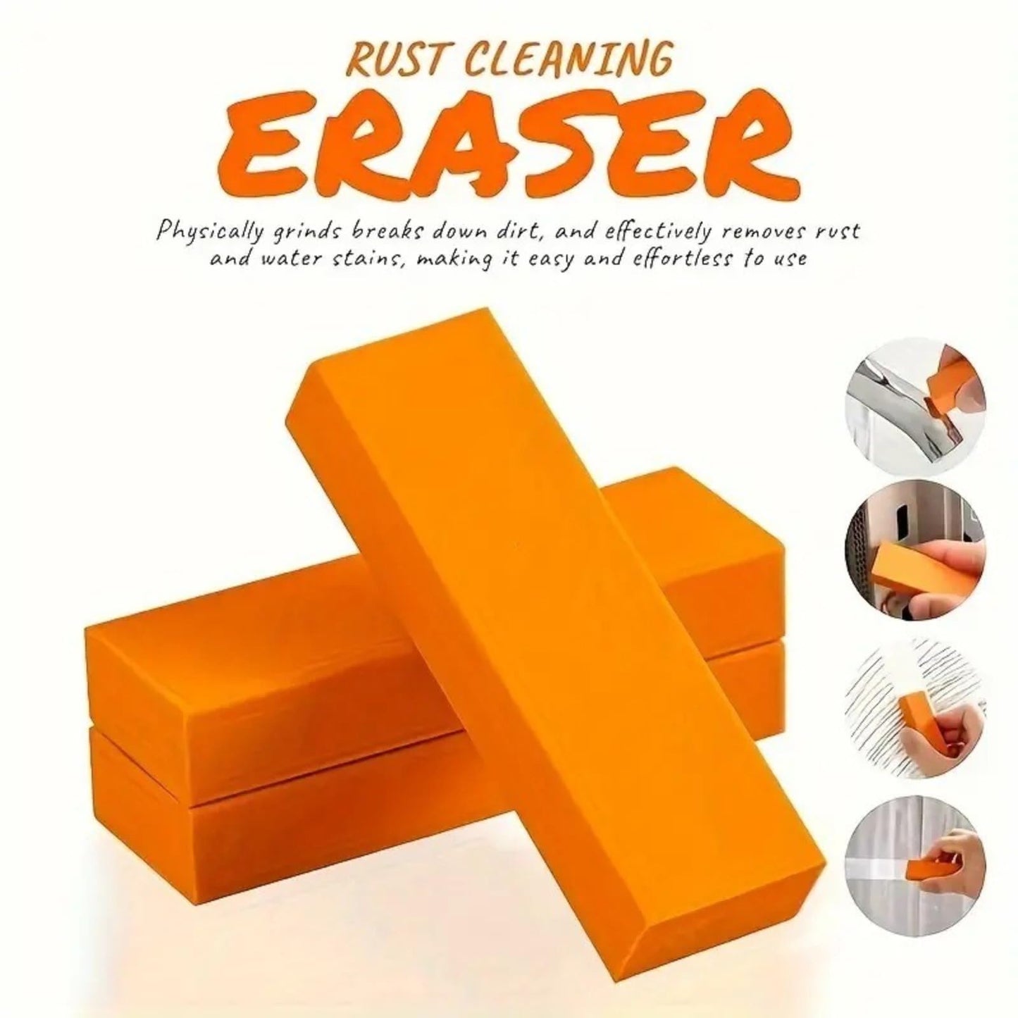 CLIATQIVD 2-piece set Stainless Steel Cleaning Eraser Kitchen Cleaner for Limescale Rust Water Stain Remover Multi-Purpose Scrubber for Cookware Sink